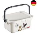 Curver Leckerli- und Futterdose für Tiere, 3 l, Hund & Katze, 25,7 x 17,7 x 