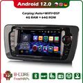 8-Kern 64GB Android 13 DAB+ Autoradio GPS Für SEAT IBIZA CarPlay DSP Radio Navi