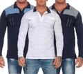 Herren Polo Shirt Langarm Longsleeve mit Brusttaschen, Gr. M L XL 2XL 3XL