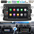 DAB+ Autoradio Carplay Android 13 NAVI RDS Für Dacia Duster Dokker Sandero Lodgy