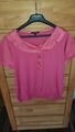 Damen Top Shirt T-Shirt von Comma Gr.40 Bluse rosa Oberteil