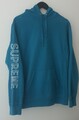 SS18 Supreme Ärmel Stickerei Kapuzenpulli Größe M Aqua Blau Kapuze