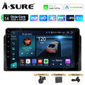 8 Core 4+64G Android 14 Autoradio IPS GPS Navi AHD Kam für BMW E46 3er 1998-2006