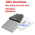 6061 Alublech Aluminium Platte Blech Aluplatte Zuschnitte 0,8mm 1mm 2mm 3mm Alu