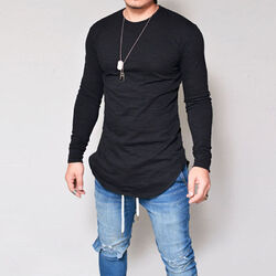 Longsleeve 2023 T-Shirt Slim Fit Langarmshirt Oversize Pullover Sweatshirt Top.