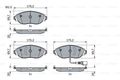 BOSCH Bremsbelagsatz, Scheibenbremse Vorderachse u.a. für AUDI, CUPRA, SEAT