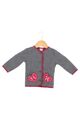 S.OLIVER Strickjacke Gr. 68 Grau Kinder Herz Knopfleiste