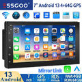 Android 13 4+64G Autoradio 2 DIN 7 Zoll Apple Carplay GPS RDS WIFI USB Bluetooth