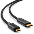 3m USB C Kabel Datenkabel Ladekabel USB 2.0 micro USB zu USB-C Handy Mac