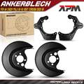 4x Ankerblech Bremsscheibe Vorne Hinten für VW Polo 6N1 6N2 1.4 1.6 1994-2001