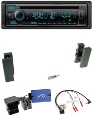 Kenwood Bluetooth DAB CD Lenkrad USB Autoradio für Seat Leon 2002-2006 Toledo 20