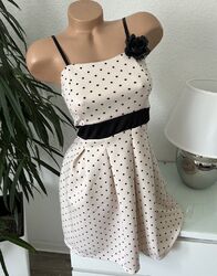 Damen Kleid Rockabilly Retro Rosa Punkte 50er,60er Jahre Gr. S 36 Kostüm Fest