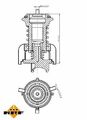 NRF (725095) Thermostat Kühlmittel für AUDI SEAT SKODA VW