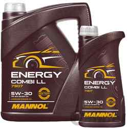 5L+1L=6L MANNOL ENERGY COMBI LL SAE 5W-30 ÖL passend für BMW LL-04 MB 229.51