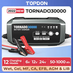 TOPDON T30000 30A Ladegerät Autobatterie 6V,12V,24V Batterieladegerät LKW, PKW