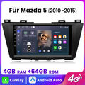 Für MAZDA5 2010-2015 Autoradio Android13 GPS Navi Wifi 4G+64G Carplay Auto 8Kern