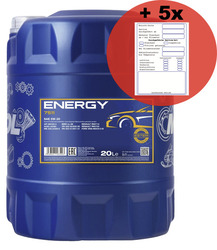 20 Liter Motoröl MANNOL 7511 Energy 5w-30, VW 502.00 505.00, MB 229.3Sofort-Versand mit DHL bei Zahlung werktags bis 14 Uhr