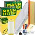 MANN FILTER INSPEKTIONSPAKET passend für AUDI A1 GBA VW POLO 6 GTI+40 TFSI