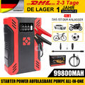 Auto KFZ Starthilfe Jump Starter 99800mAh 2000A Ladegerät Booster Powerbank DE