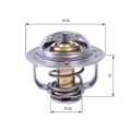 Thermostat Kühlmittel GATES TH42589G1 für OPEL ASTRA CHEVROLET S07 CORSA MOKKA