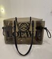 Vintage Anagram Vinyl Clear Hobo Tote City Bag Schultertasche Loewe Tasche Luxus