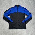 CHAMPION Herren Retro Trainingsjacke Langarm Gr. S USA Pullover A22306 Blau