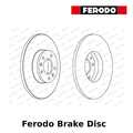 Ferodo Hintere Bremsscheibe (Paar) - 290mm,Solid,Coated - DDF1602C - Oe-Qualität