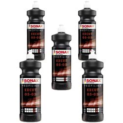 5x SONAX 02453000 PROFILINE ExCut 05-05 Abrasive Schleifpaste 1 Liter