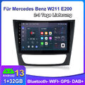 Für Mercedes Benz CLS E-Class W211 W219 Android 13 Autoradio GPS NAVI DAB+ 1+32G