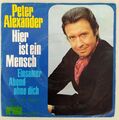 PETER ALEXANDER - HIER IST EIN MENSCH, Einsamer Abend ohne dich