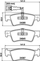 Bremsbelagsatz Scheibenbremse HELLA PAGID 8DB 355 013-841 für TRANSPORTER VW 7HJ