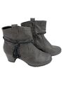 RIEKER Stiefelette Damen Gr. 39 Grau Praktisch