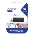 kQ Verbatim Store n Go 32 GB Pinstripe USB 3.0 Stick black 49317