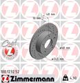 2x ZIMMERMANN Bremsscheibe SPORT Z 100.1232.52 für AUDI VW B5 A4 PASSAT 1KD 1KF