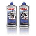 SONAX 2x 500ml XTREME POLISH & WAX 3 HYBRID NPT POLITUR WACHS LACK PFLEGE 056