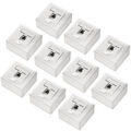 10x Netzwerkdose CAT6 Datendose 1x RJ45 Netzwerk LAN DSL Dose Aufputz Unterputz