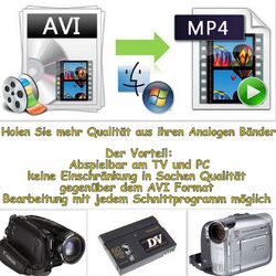 20 Bänder im mp4 Format -  MiniDV / Hi8 / Digital8 / VHS-C als Mp4-Datei