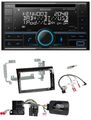 Kenwood CD 2DIN DAB USB Lenkrad Bluetooth Autoradio für Fiat Peugeot Citroen kla