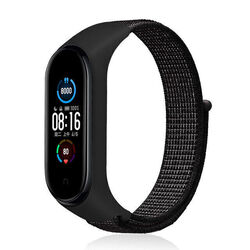 Ersatz Armband für Xiaomi Mi Band 3 4 5 6 7 Nylon Fitness Sport Klettverschluss