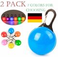 2X Hunde Leuchtanhänger Leuchthalsband Led Hundehalsband Blinkie Anhänger Licht.