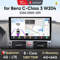 DAB+64GB Für Mercedes Benz C Klasse W204 S204 Android 13 Carplay 8Kern Autoradio