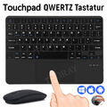 QWERTZ Touchpad Tastatur Maus für Samsung Galaxy Tab A9+ A8 A7 S9 S8 S7 S6 Lite