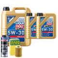 Motoröl 5W30 LIQUI MOLY Longlife Iii 7L +MANN Ölfilter +Spülung