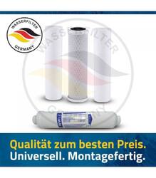 Ersatz Kartuschen Set 5 Stufen Umkehrosmose Anlage Wasserfilter Ersatzpatronen  