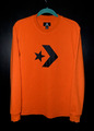 Converse Langarm Herren Sweatshirt Pullover Gr.XS Orange