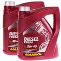 10 LITER 5W-40 MOTORÖL MANNOL DIESEL TURBO 5W40 ÖL 502.00 505.00 ACEA B4 A3 API