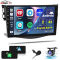 Für Toyota RAV4 2006-2012 GPS Navigation Android 13 Autoradio BT CarPlay +Kamera