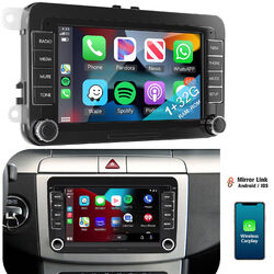 7" 32G Android 13 Autoradio Carplay Navi SWC Für VW GOLF 5 6 Touran Caddy Tiguan