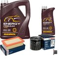 BOSCH Inspektionspaket 6 L MANNOL Energy Premium 5W-30 für Nissan Micra V K14