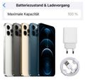 Apple iPhone 12 Pro Max - 128 256 512GB - GUT - Silber Blau Graphit -100% Batt.